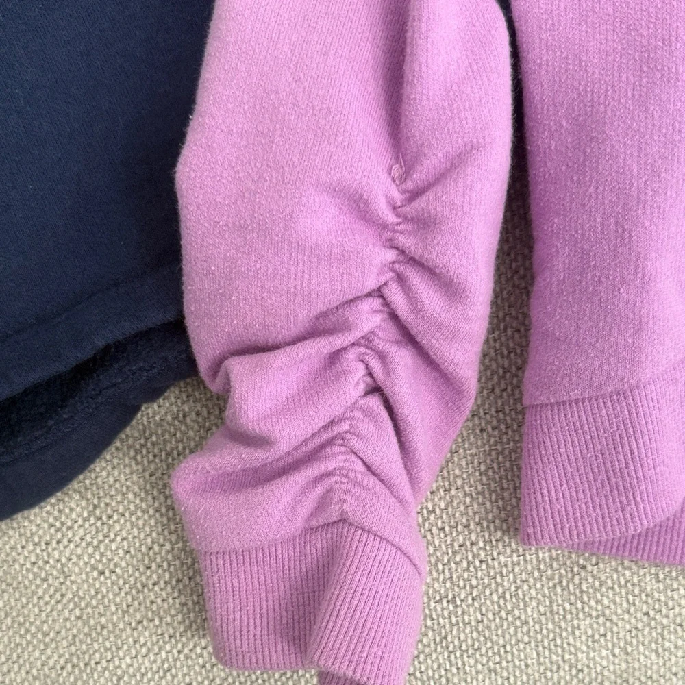 Carter’s Kids Graphic reversible sequence and glitter sweaters Navy and Purple